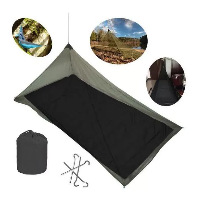 כילת יתושים זוגית קלת משקל Trailhead - רשת פוליאסטר דקיקה