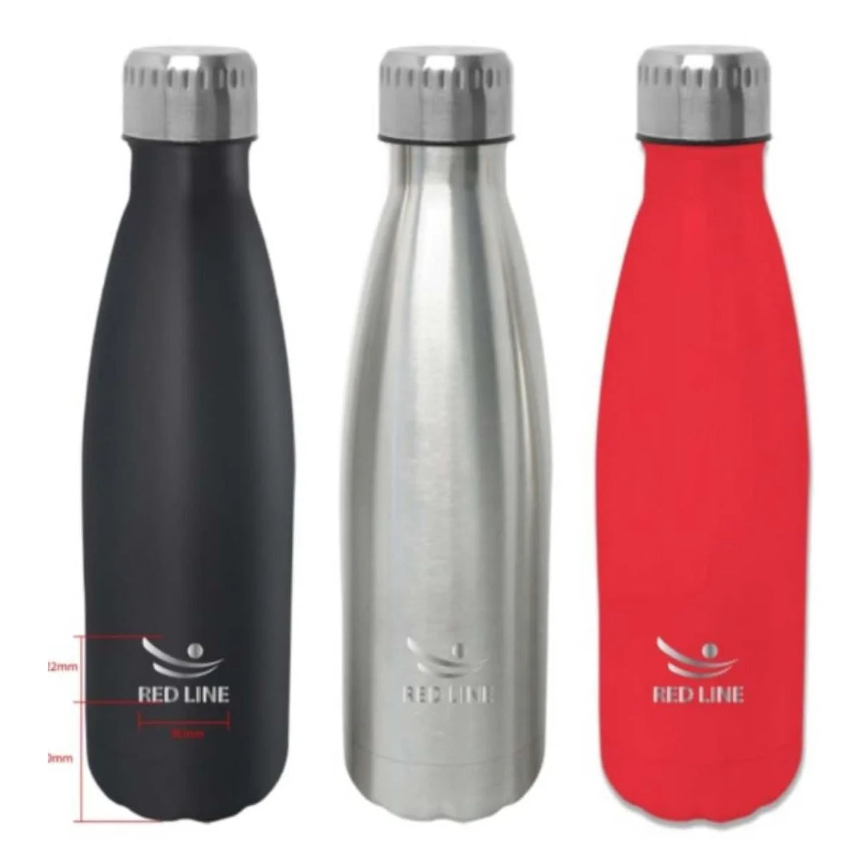 בקבוק תרמוס Red Line 750ML נירוסטה עם טבעת חיבור לתיק.