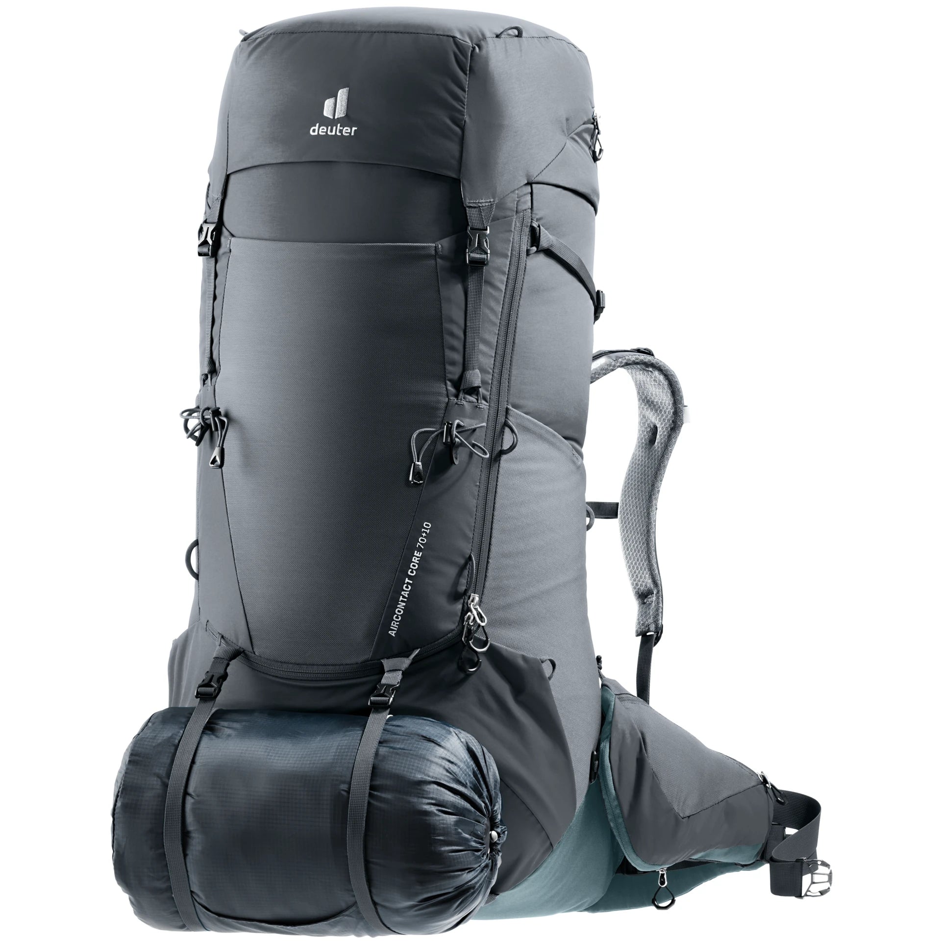 תרמיל גברים Deuter: Aircontact Core 70+10 גרפיט/פצלת.