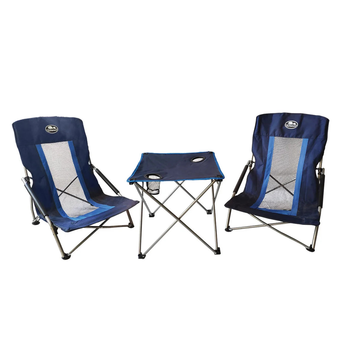 סט 2 כסאות חוף Laplaya + שולחן תואם Go Nature - כיסאות ושולחנות לים