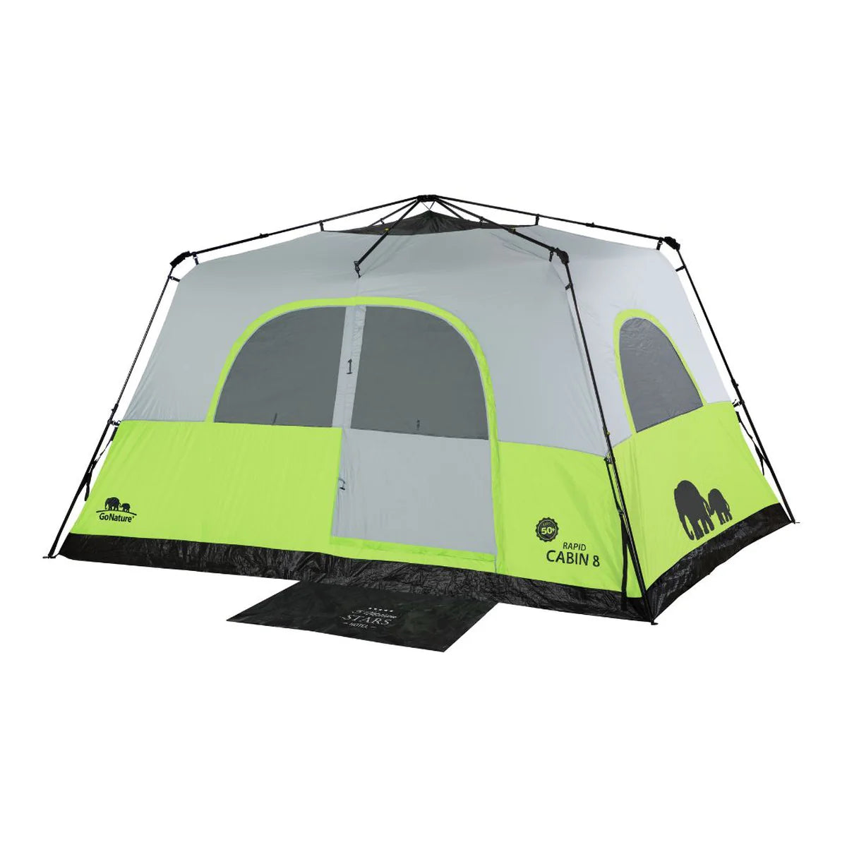 אוהל קמפינג Rapid Cabin 8 עם הגנת UPF50