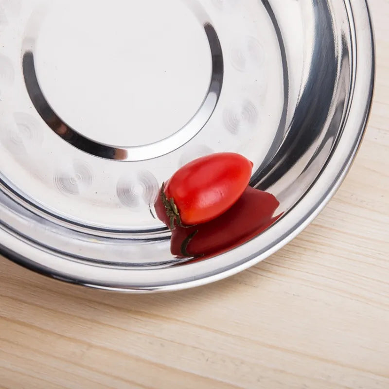 צלחת נירוסטה קלת משקל "דרך ארץ" - ציוד לקמפינג וטיולים