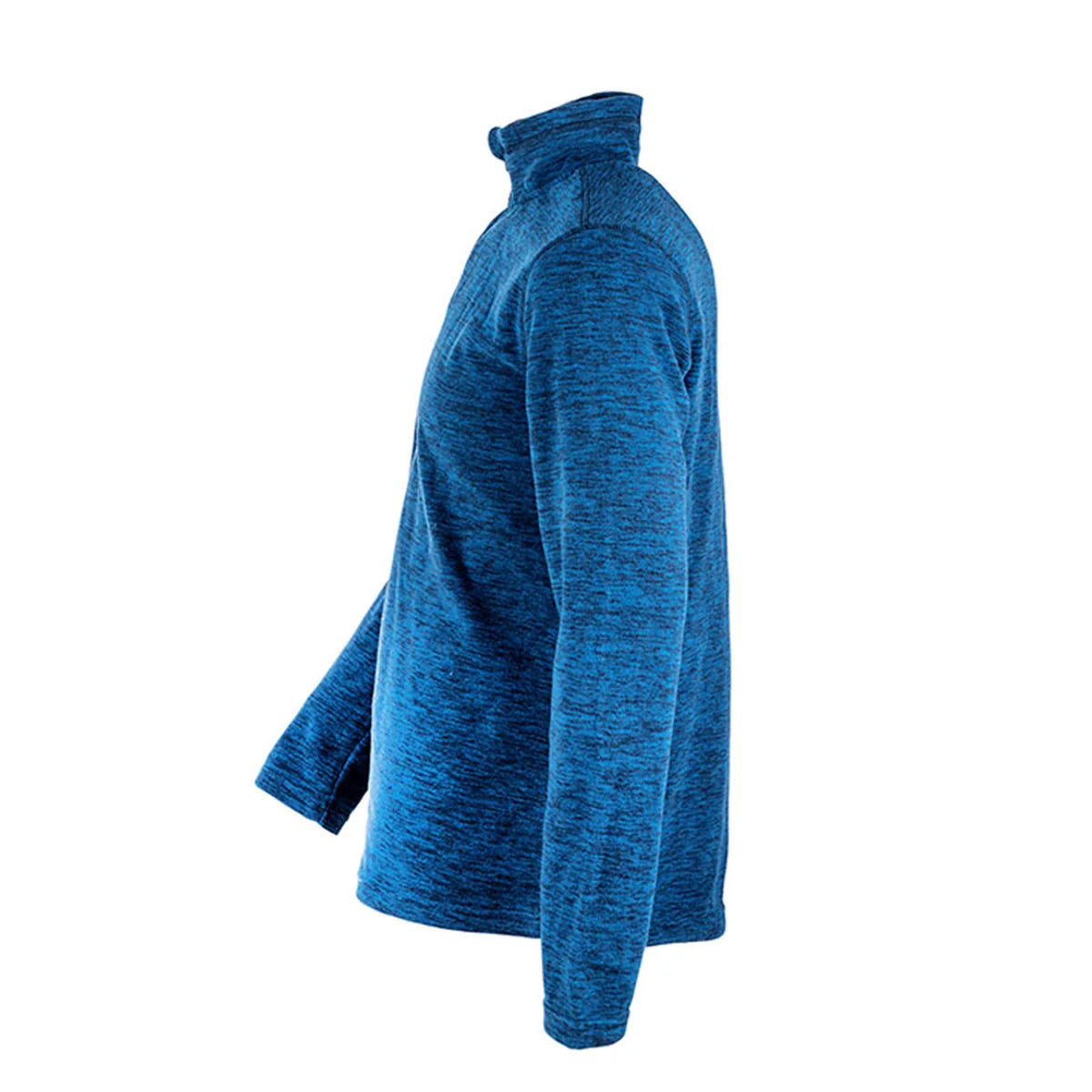 חולצת פליז תרמית Go Nature גברים: רוכסן חצי, מתאים לשטח