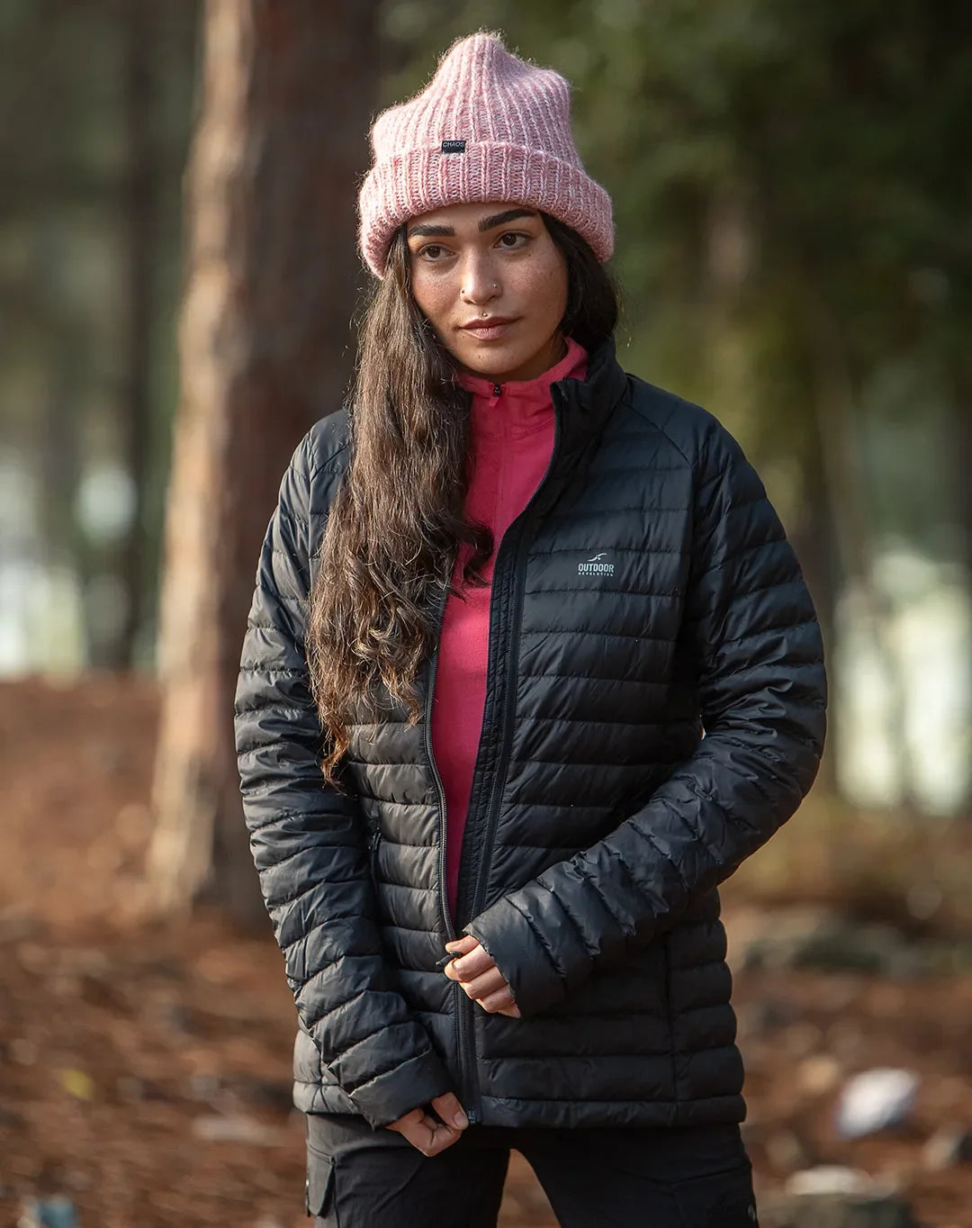 Bianca מעיל פוך נשים: גומי לכיווץ במותן, מניעת כניסת רוח