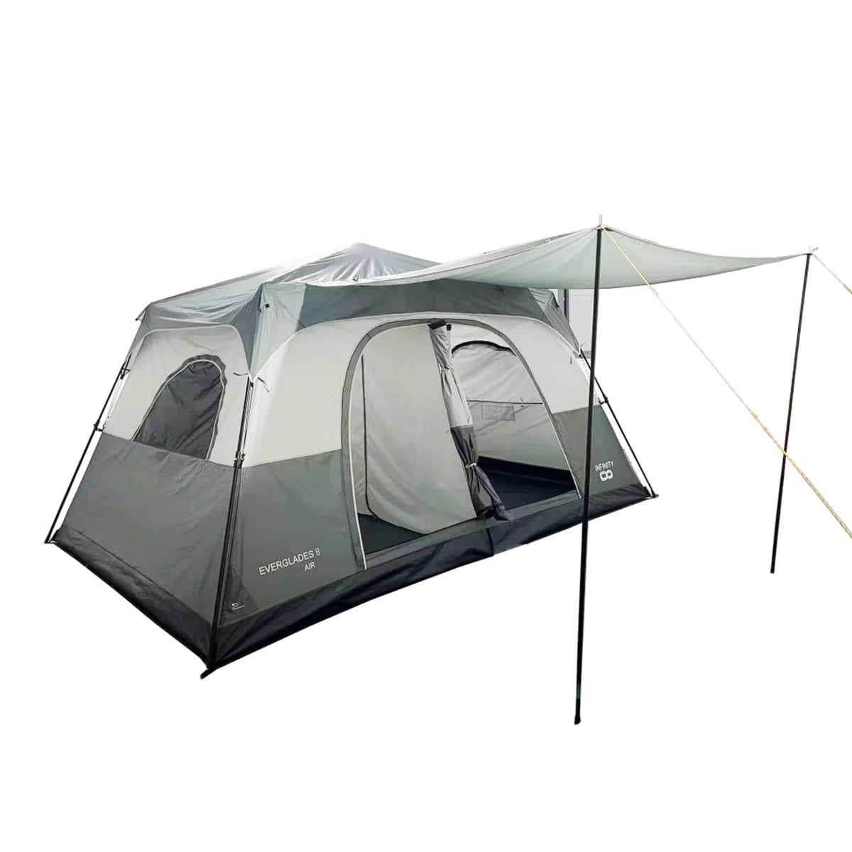 אוהל קמפינג EVERGLADES 8 של Infinity, מרווח במיוחד ל-8 אנשים.