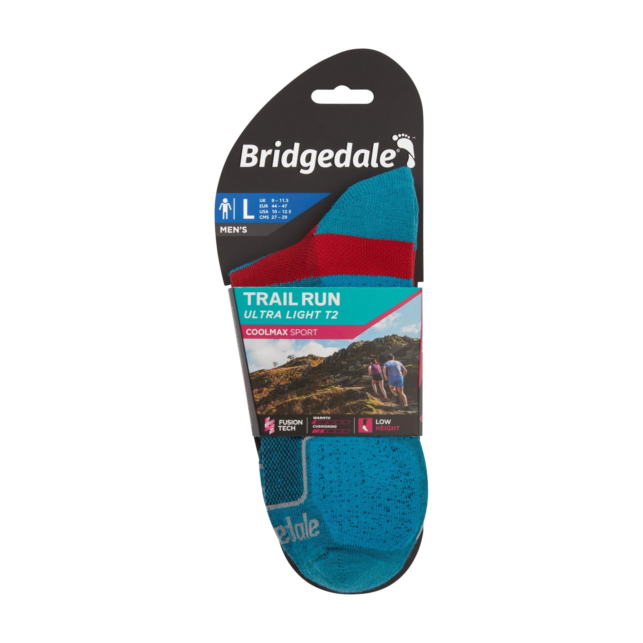 Bridgedale Sport Ultra Lite Coolmax - גרביים לגברים עם ריפוד T2