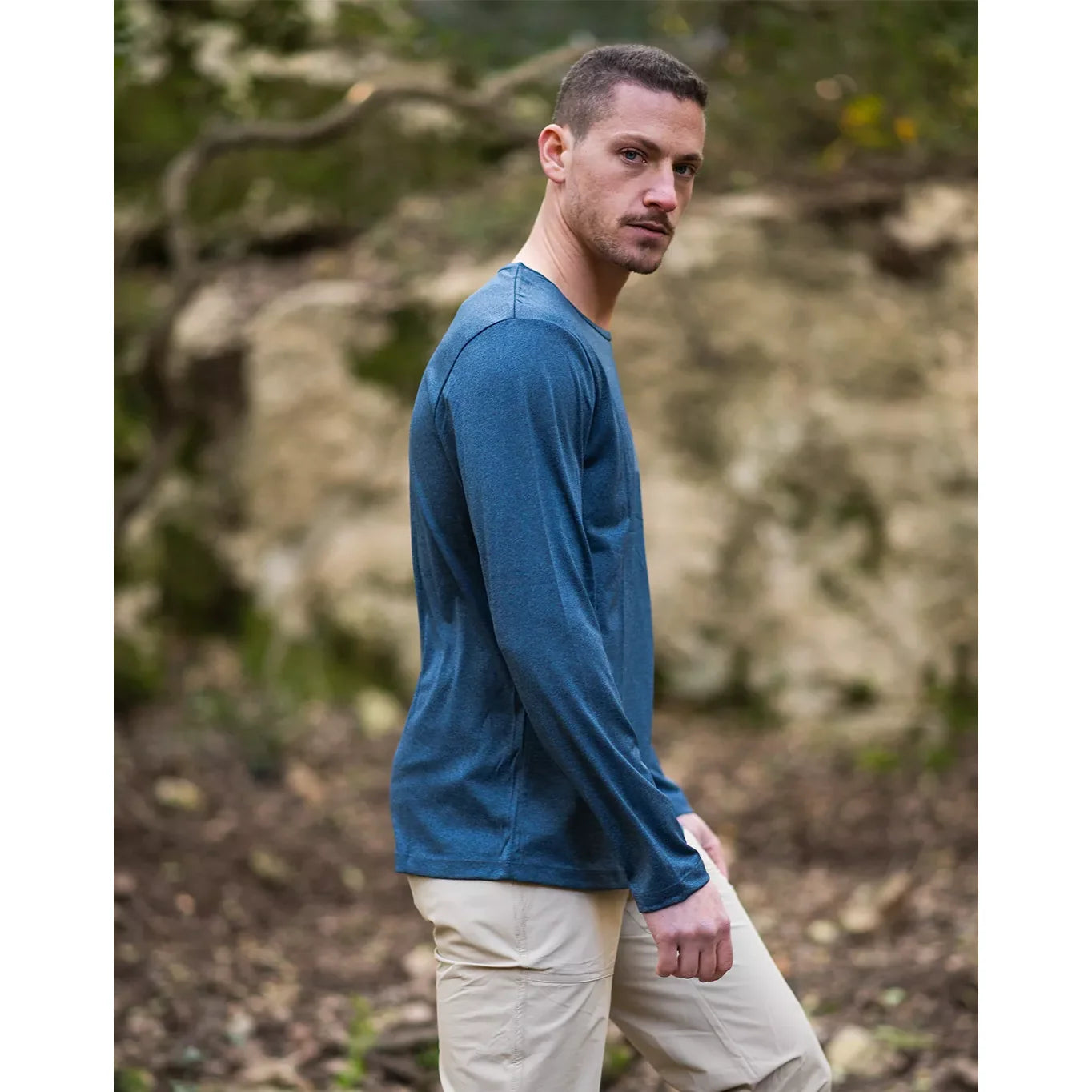 חולצה שרוול ארוך גברים Quick Dry