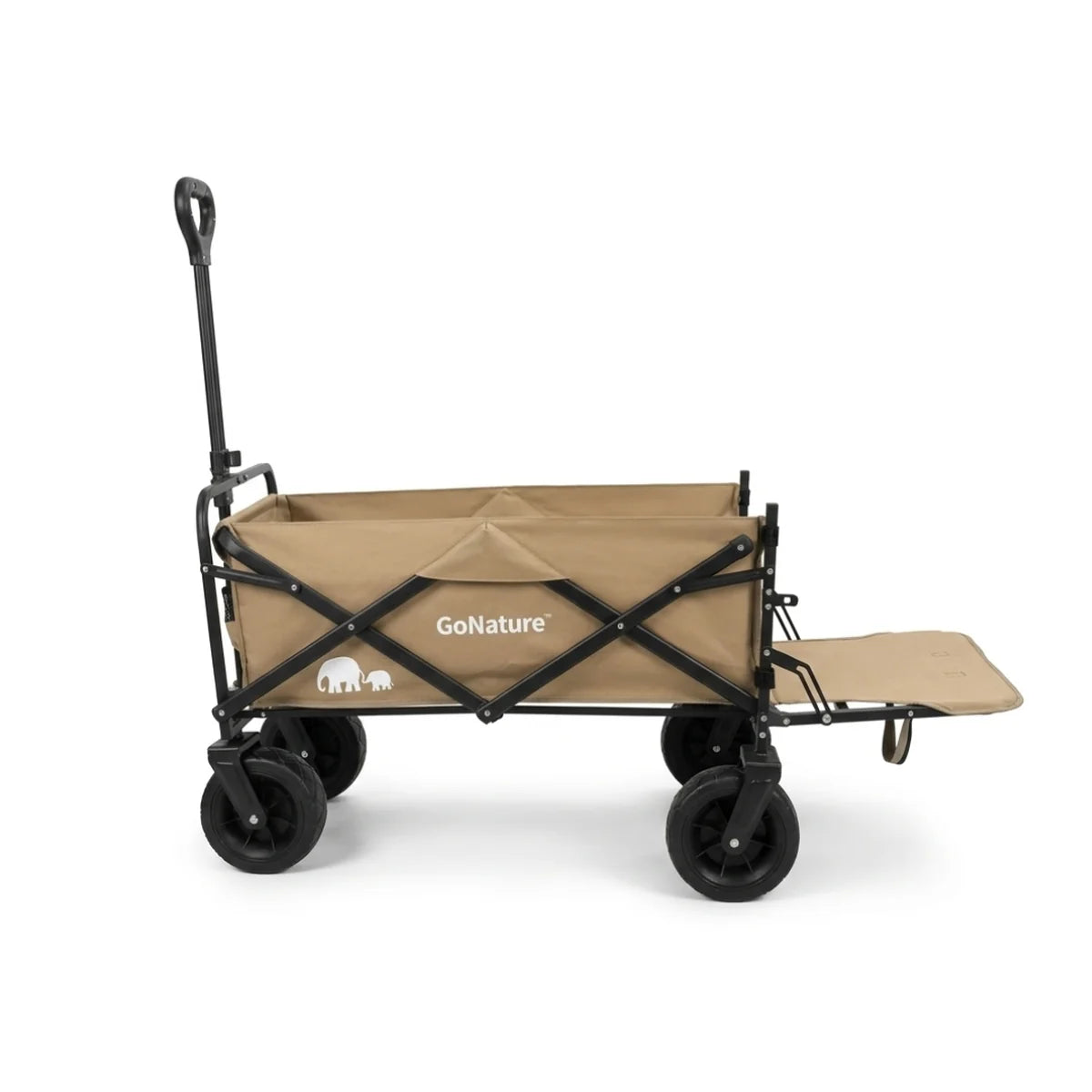 עגלת שטח מתארכת Trailmate Expander במצב מקופל וקומפקטי לאחסון נוח בתא המטען