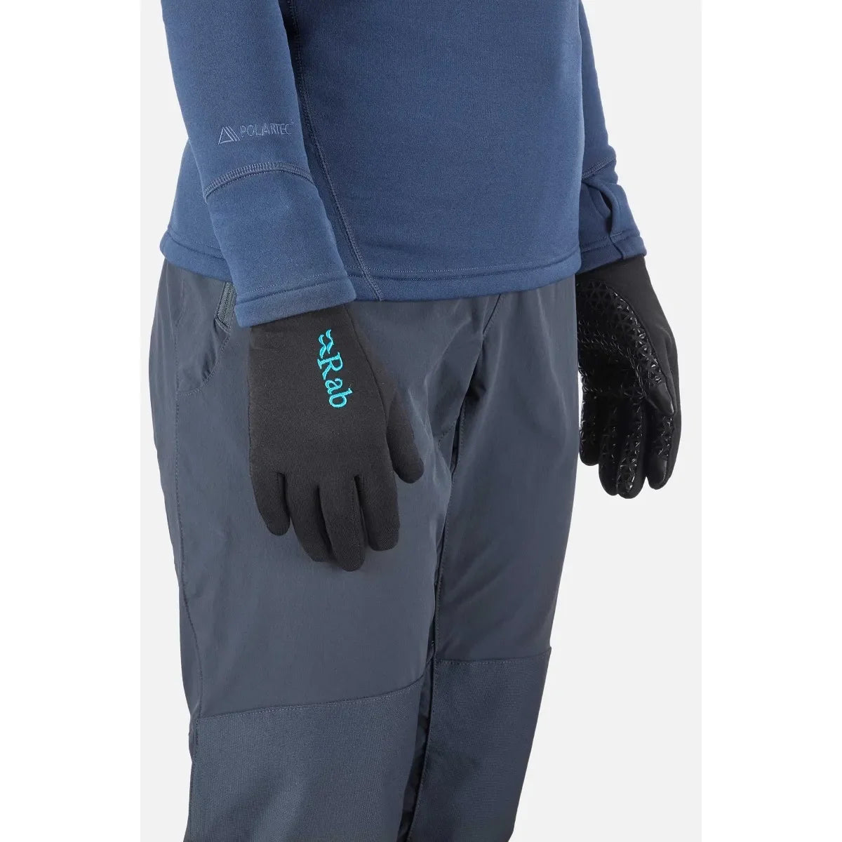 כפפות טאץ' שחור נשים Power Stretch Contact Grip
