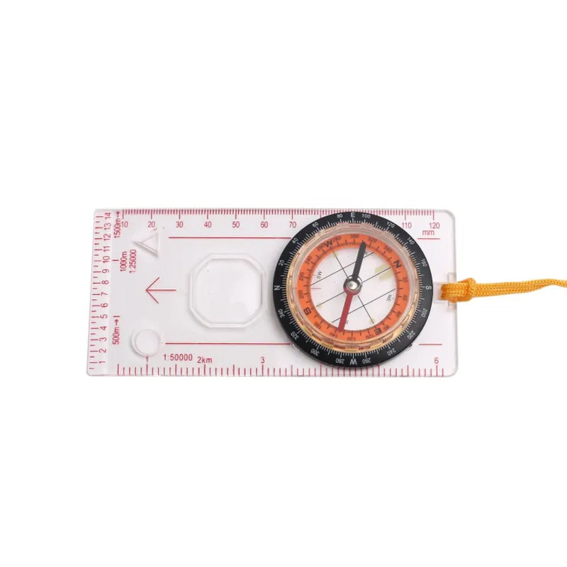 מצפן מפה "דרך ארץ" עם מחוגים זוהרים, לניווט מדויק בשטח.