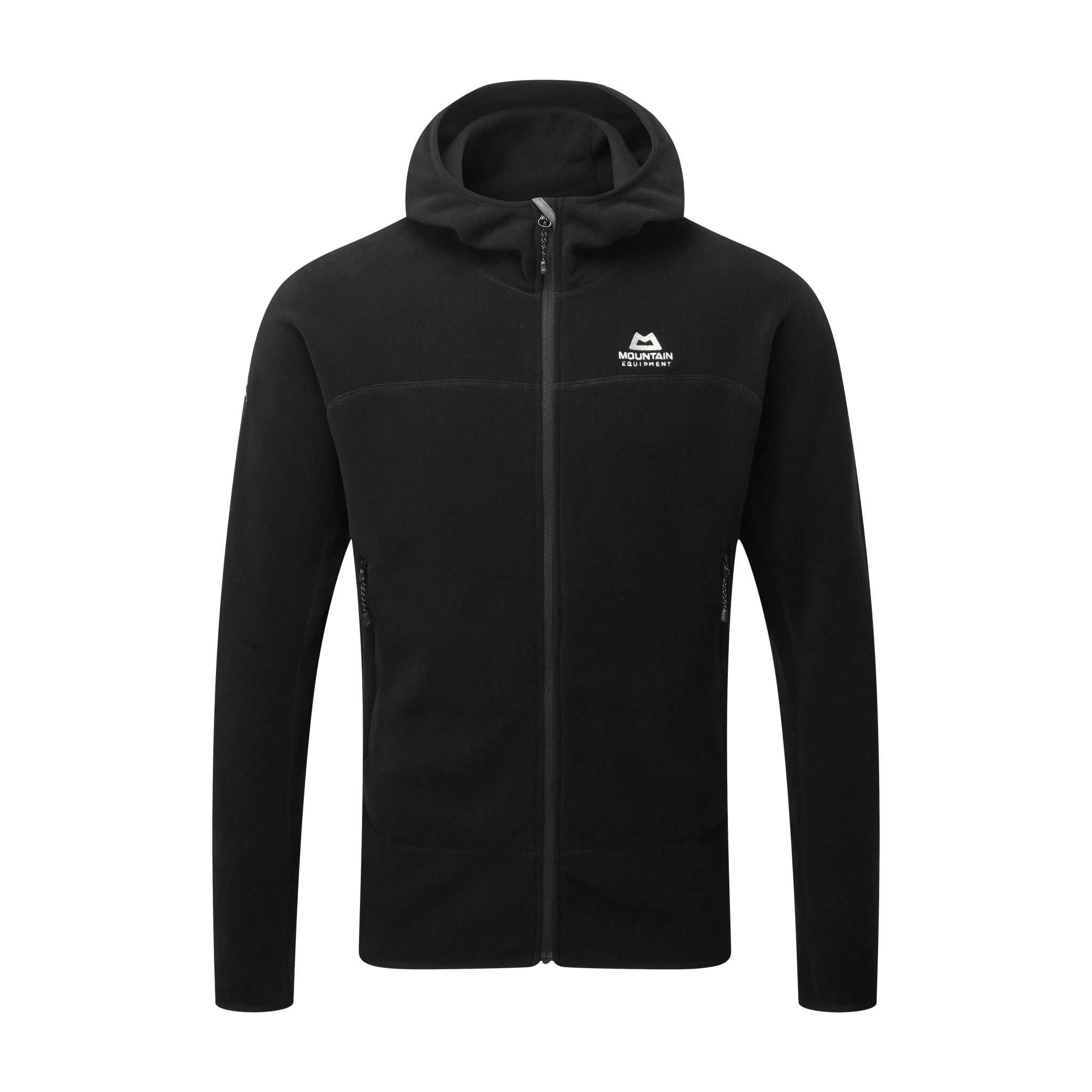 פליז Micro Zip גברים Mountain Equipment שחור: פליז קל משקל מבד POLARTEC® ממוחזר לטיולים.