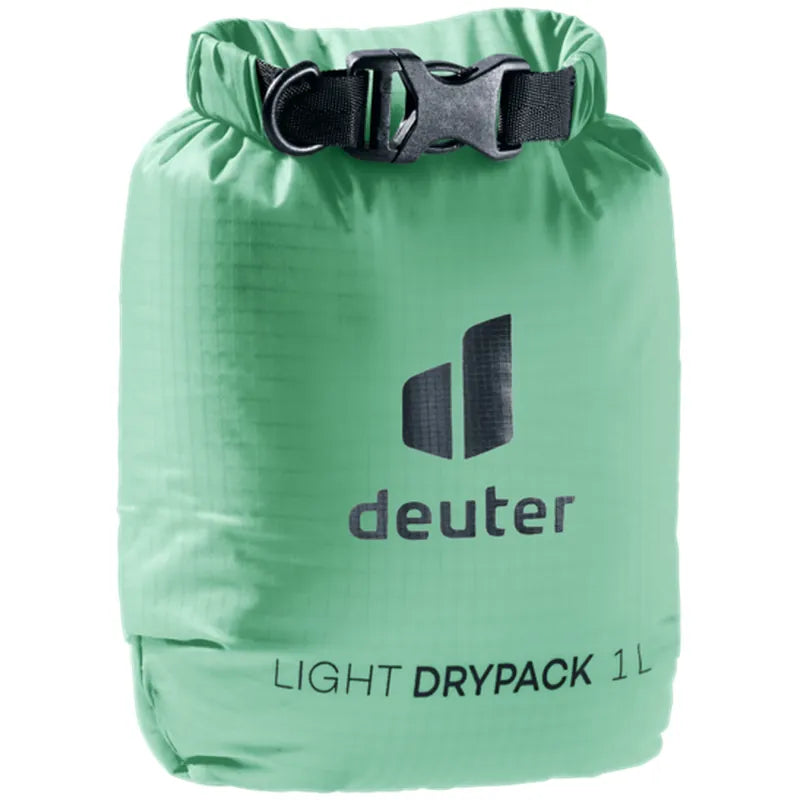 שק אטום למים Deuter Light Drypack 1L בצבע ירוק מנטה.