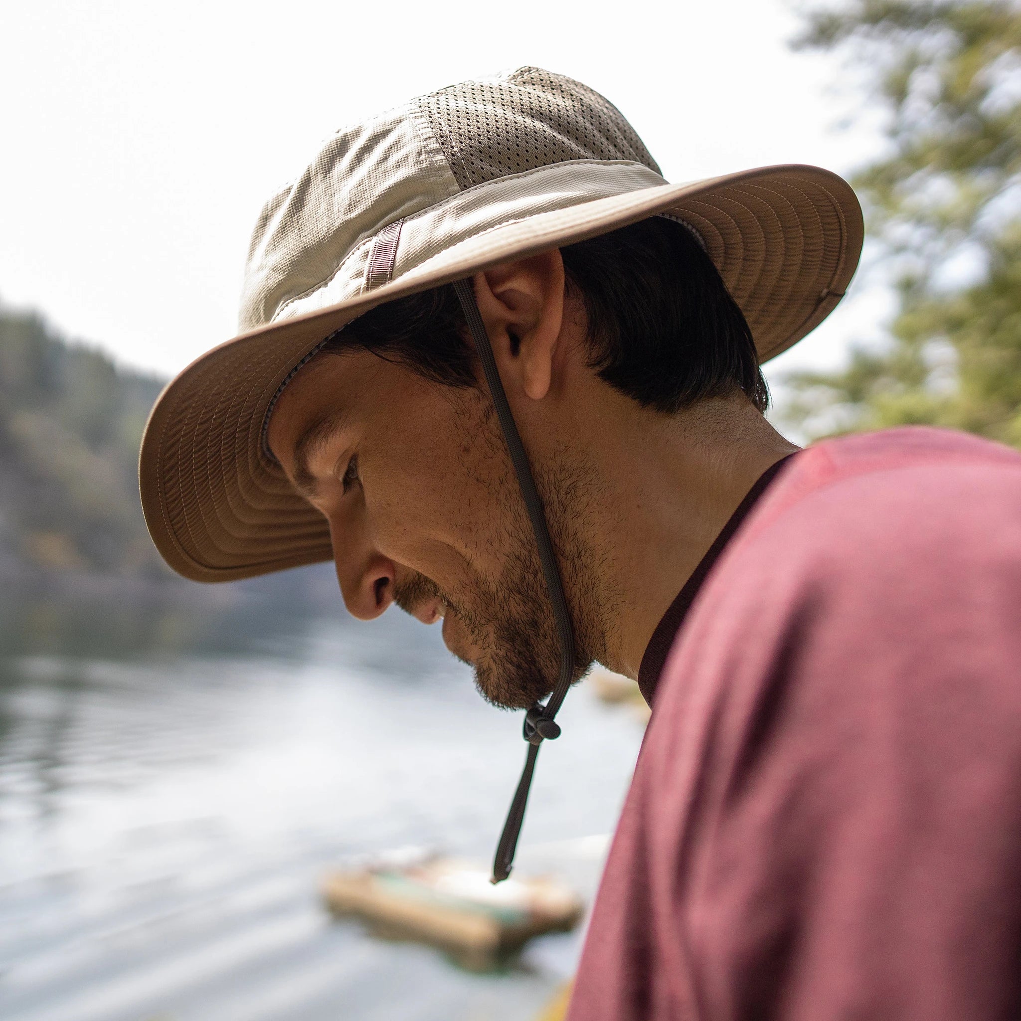 Brushline כובע טיולים מתקפל, בד מנדף זיעה ממוחזר