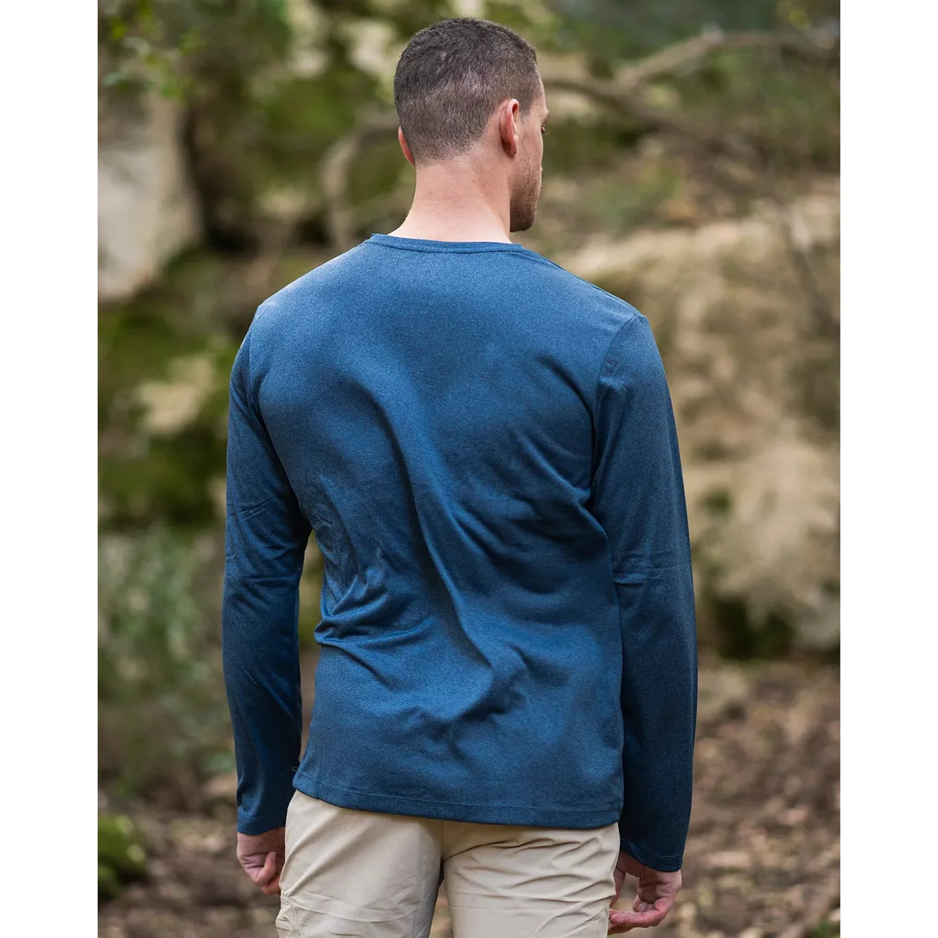 Outdoor Revolution Quick Dry - חולצת שרוול ארוך לגברים, מתאימה לטיולים ויום יום