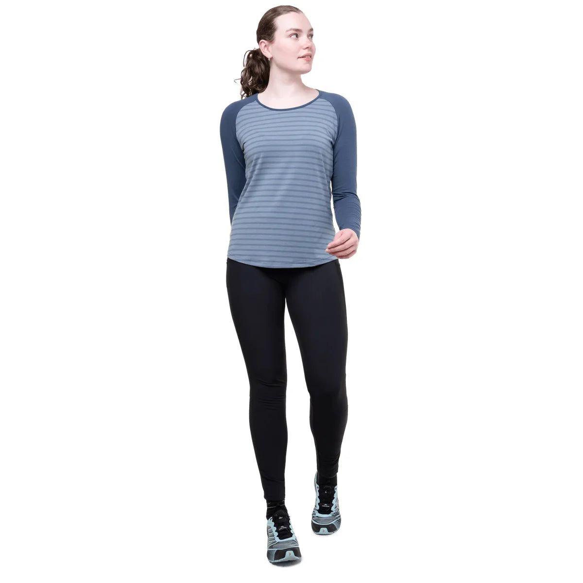 טייץ שחור לנשים SONICA, מותן אלסטי רחב לנוחות