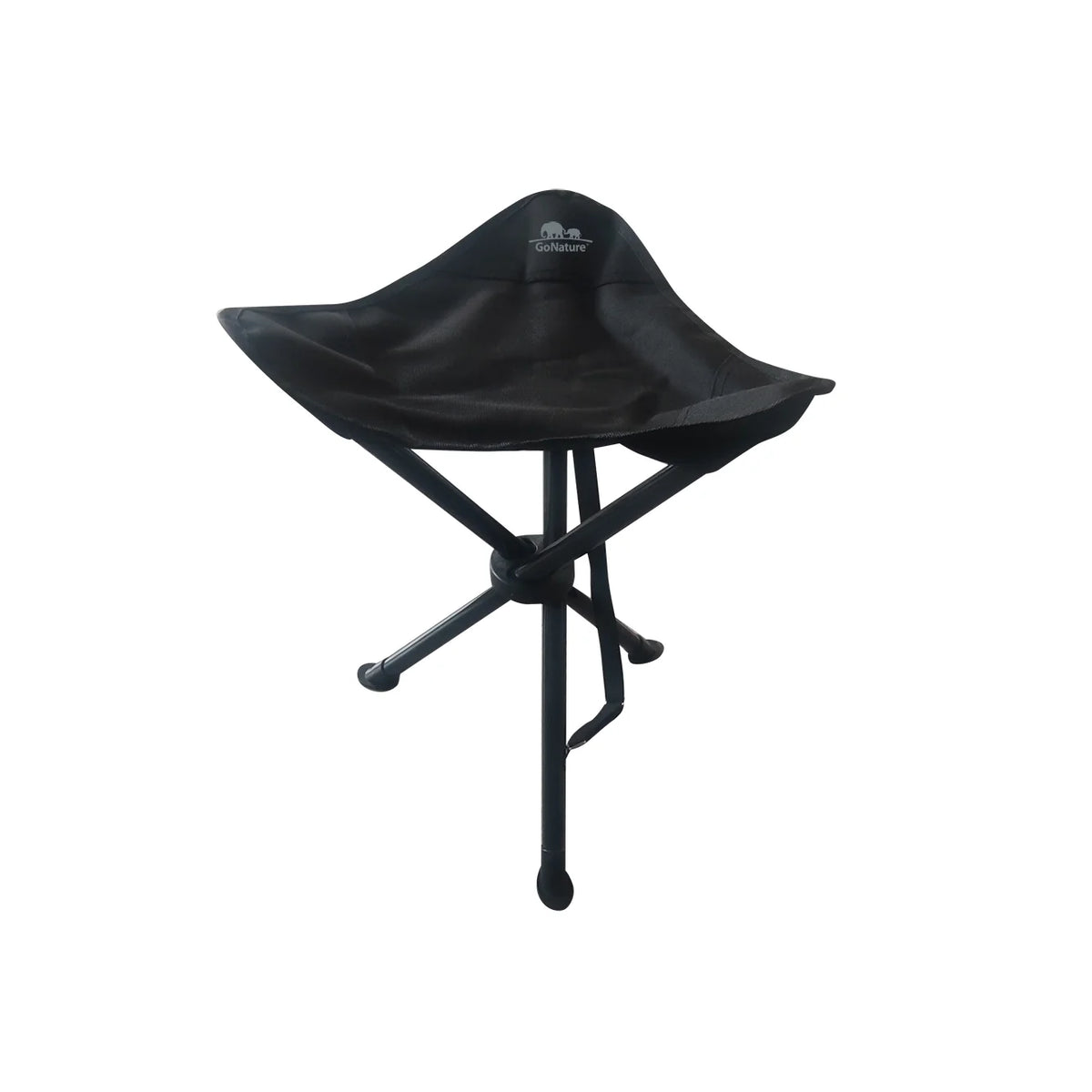 כיסא תלת רגליים קומפקטי Go Nature, קל משקל, מתאים לקמפינג וטיולים.