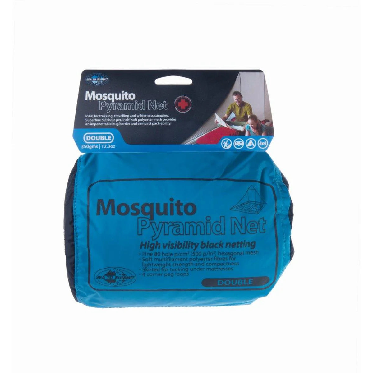Mosquito Pyramid Net - כילה זוגית לטיולים עם צפיפות גבוהה