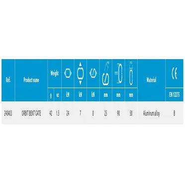טבעת טיפוס לראנר Orbit Bent Gate