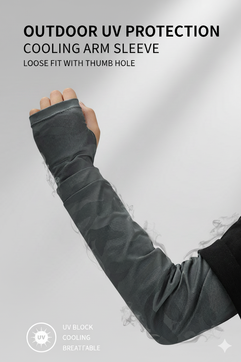 שרוולי Braccio Trailhead להגנה מהשמש, ניילון/ספנדקס, קל משקל (60-70 גרם)