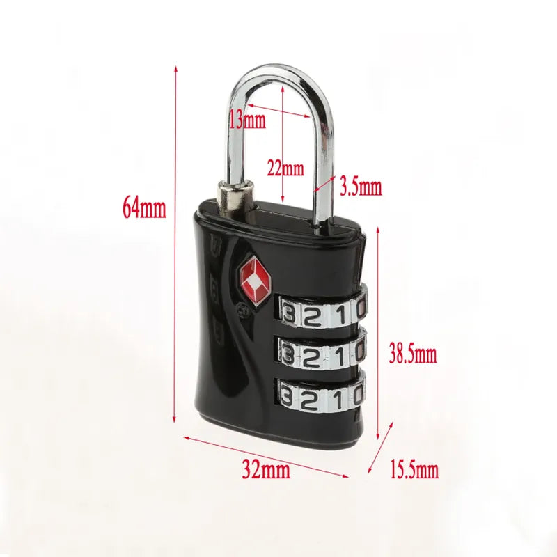 מנעול קומבינציה Combination Lock TSA