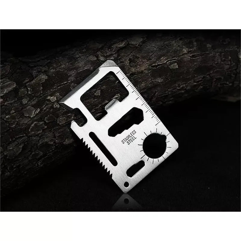 כרטיס מולטי הישרדות 18 ב-1 "דרך ארץ" - כלי רב שימושי בגודל כרטיס אשראי