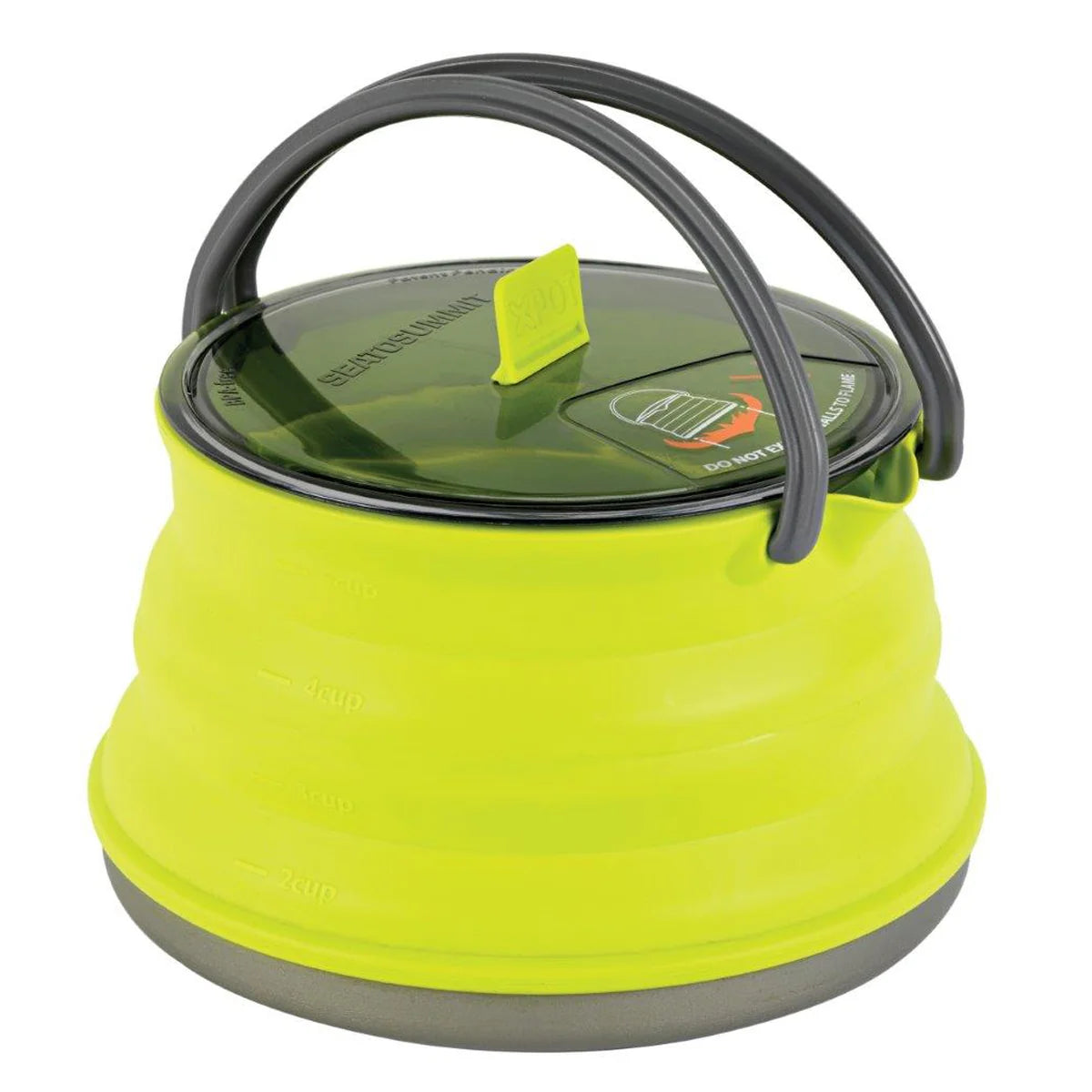 XPOT קומקום מתקפל 1.3L ירוק Sea To Summit - קומקום סיליקון מתקפל לטיולים