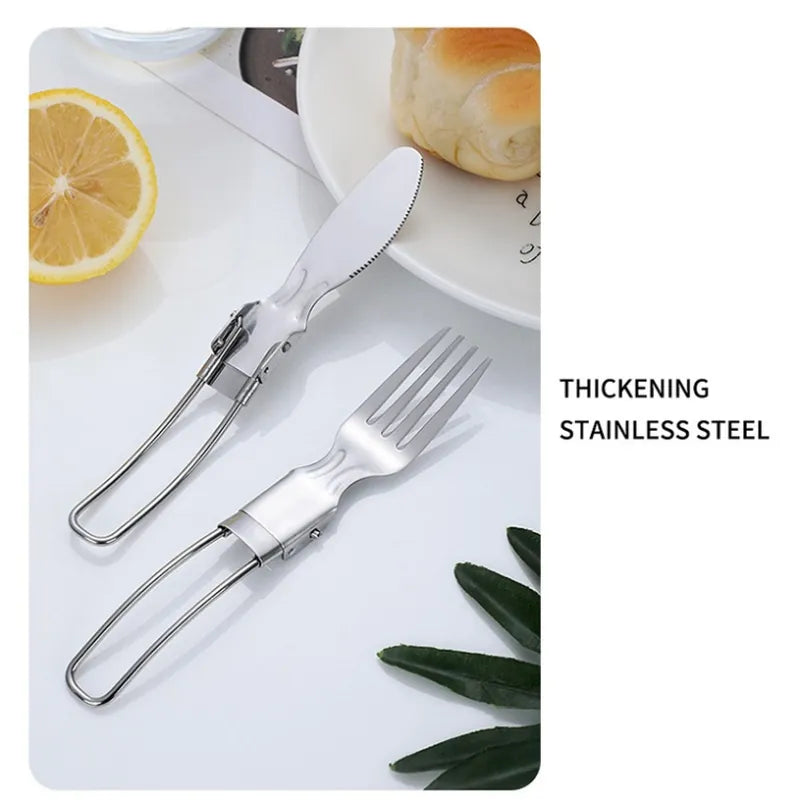 סט סכו״ם מתקפל