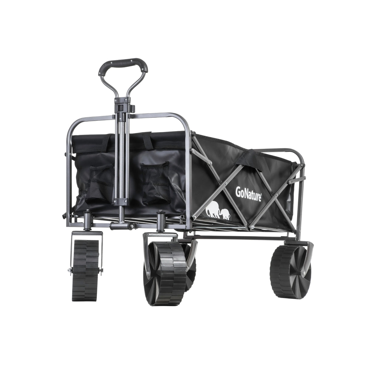 עגלת שטח GoNature Wide Glide עם גלגלים רחבים, קיפול קומפקטי וכושר נשיאה 80 ק"ג.