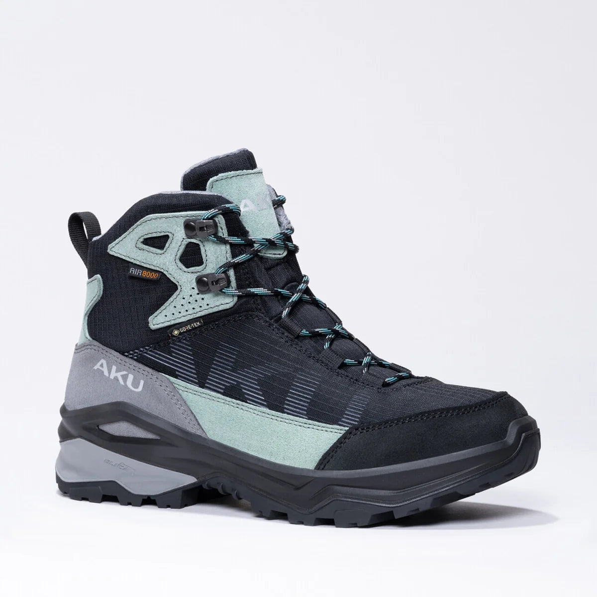 נעלי הרים לנשים AKU Adapta Light GTX בצבע שחור וכתום - מבט מהצד