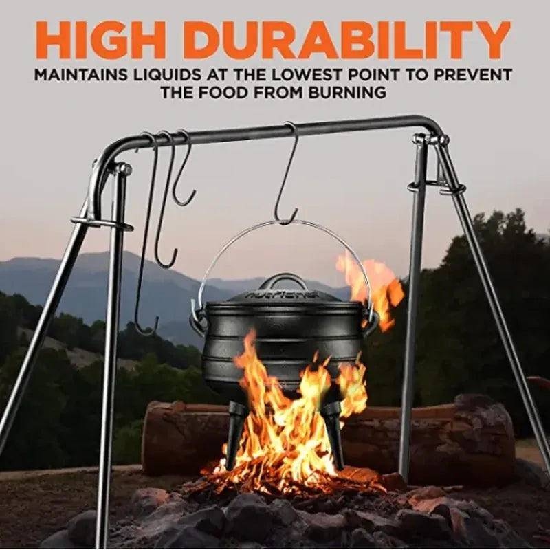 פויקה דרך ארץ, סיר ברזל יצוק לפיזור חום אחיד במדורה