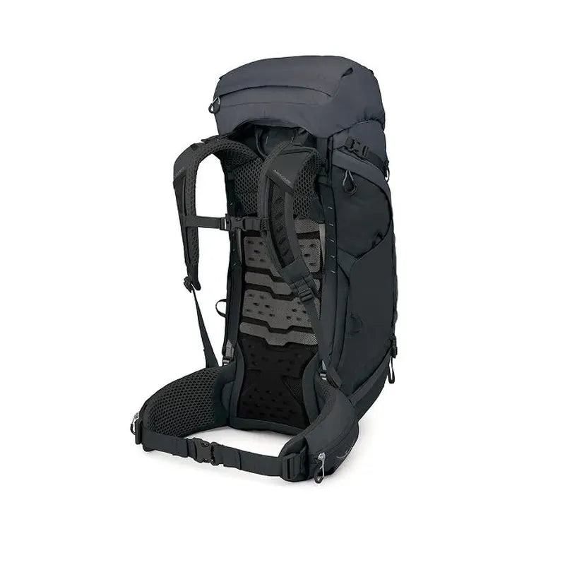 תרמיל Osprey Kestrel 65 LT - גישת U-zip מלאה בחזית לנוחות גישה לציוד.