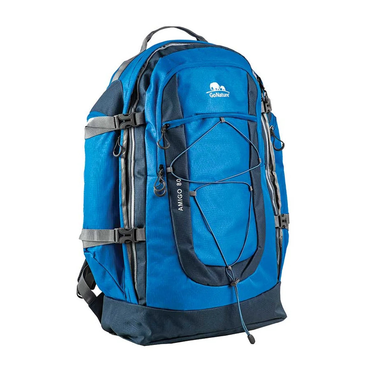 תרמיל AMIGO 80 Go Nature בצבע רויאל, חום, ניווי או שחור - תיק נסיעות לחיילים ולטיולים, 80 ליטר.