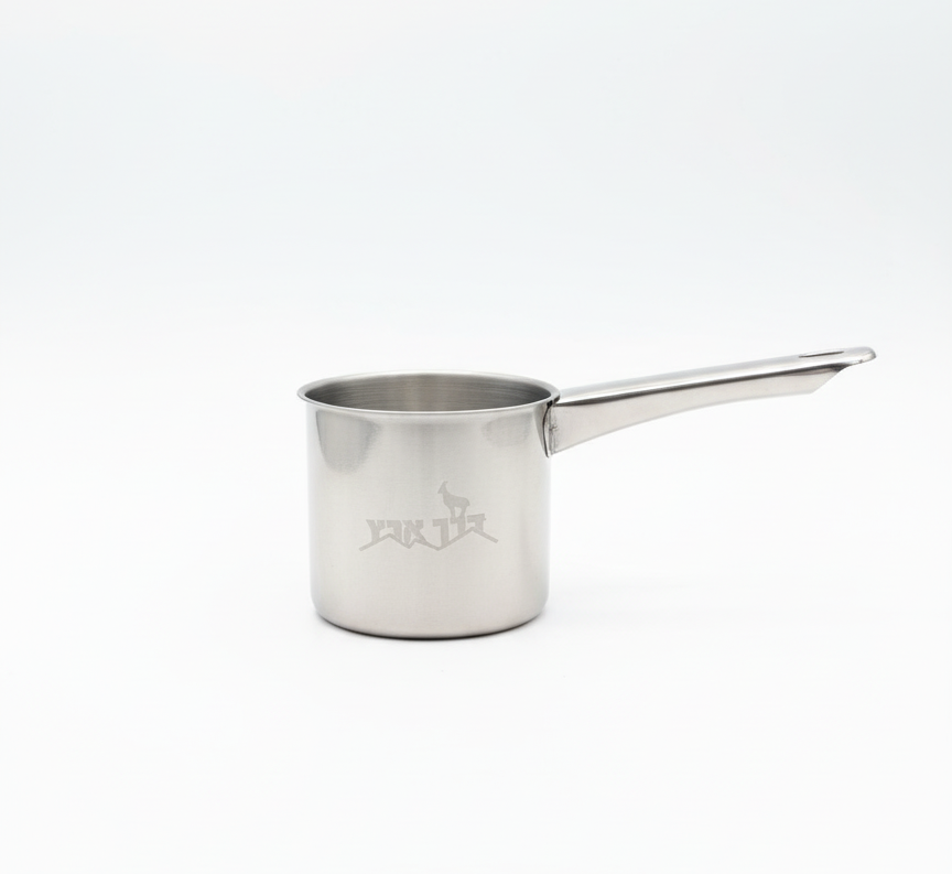 פינג'אן נירוסטה 750 מ"ל "דרך ארץ", פלדת 410, ידית מבודדת חום.