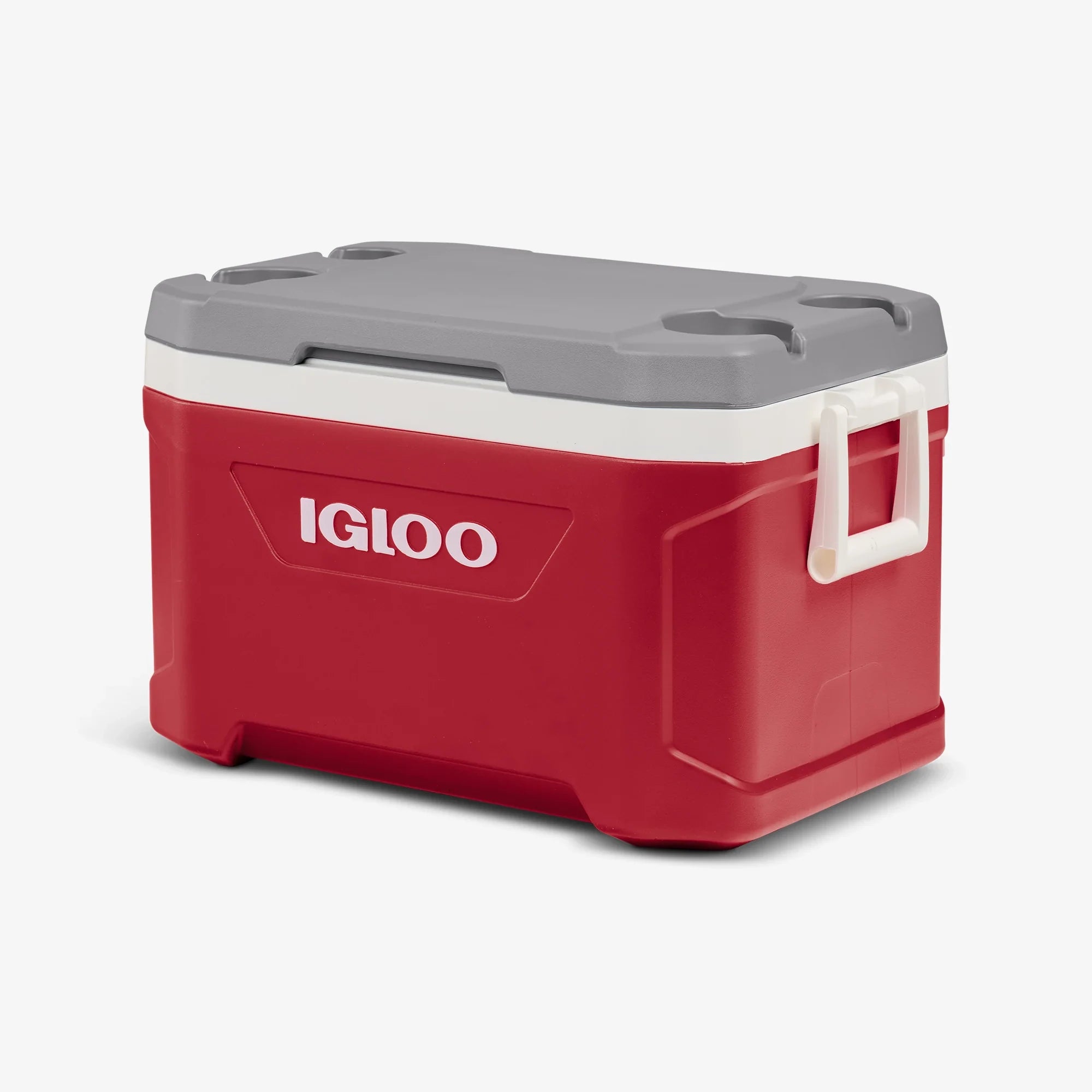 צידנית קשיחה Igloo Latitude 49L אדומה פתוחה, נפח 76 פחיות