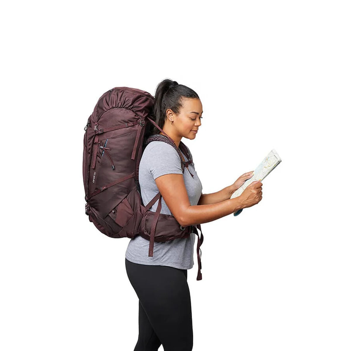 כיס משקפי שמש QuickStow על רצועת כתף בתרמיל Gregory Deva 70