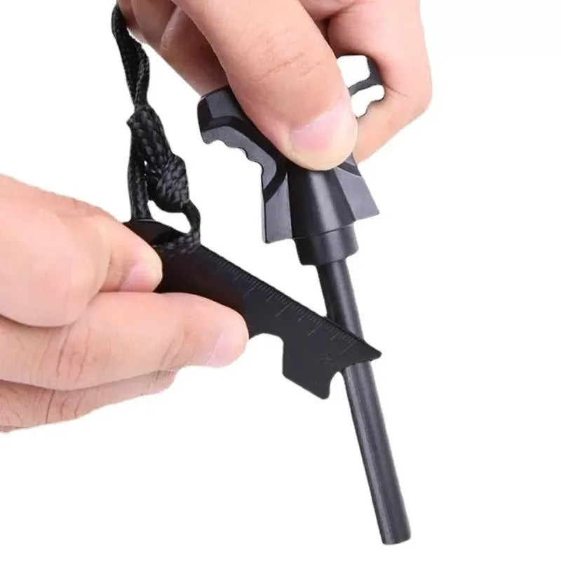 הדגמת שימוש במקל אש מגנזיום "דרך ארץ" להדלקת אש בקלות