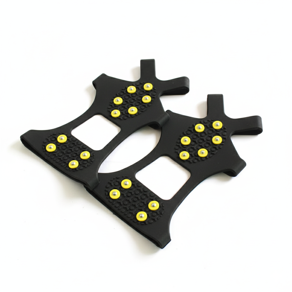 גומי נגד החלקה לנעליים "דרך ארץ" עם זיזי מתכת לאחיזה על קרח ושלג.