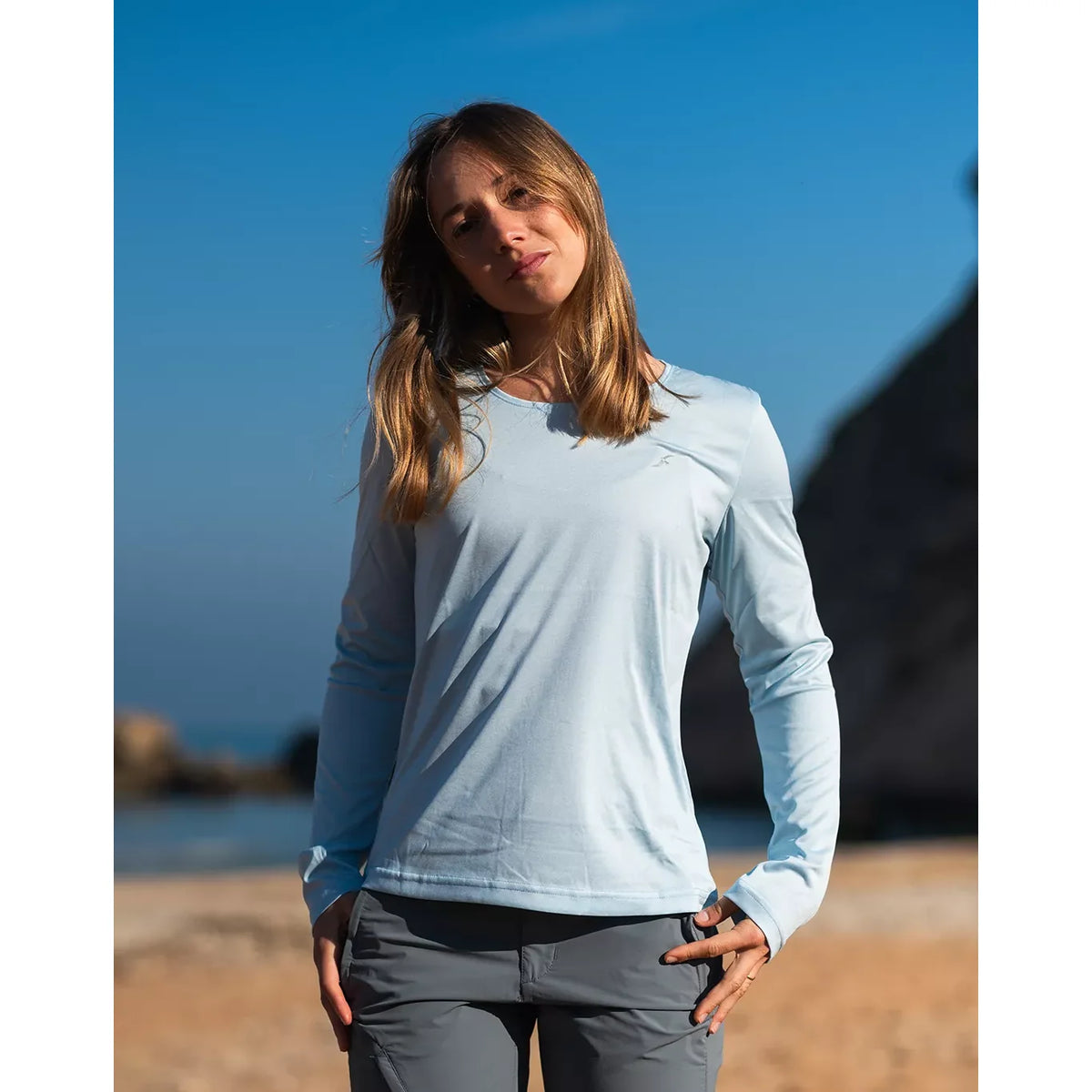 חולצת Quick Dry שרוול ארוך מנדפת זיעה UPF50 לנשים Outdoor Revolution