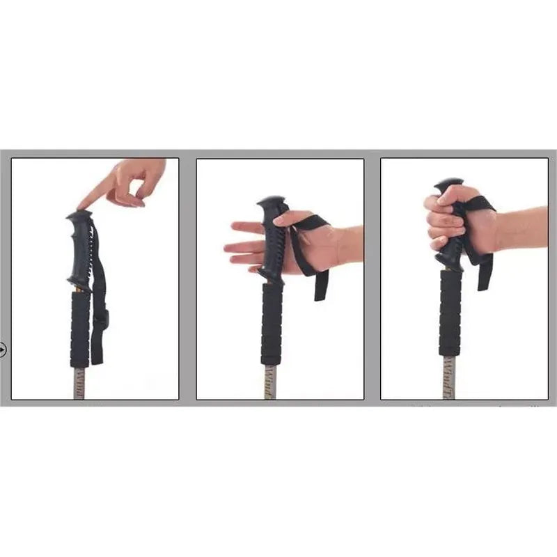 מקל הליכה עם טיפ פלדה וכיסוי גומי - לכל תוואי שטח